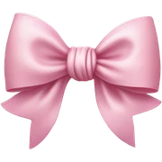 Cute pink bow sticker