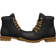 Botas negras  sticker