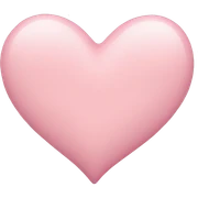 Pastel pink heart sticker