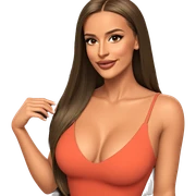 realistic portrait of smiling girl sticker