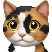 Calico cat love sticker