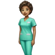 cute scrub top sticker