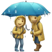 Spaziergang im Regen sticker