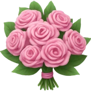 pink bouquet sticker