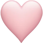 light pink heart sticker