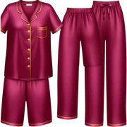 Silk burgundy pajamas  sticker