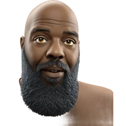 bald man with beard portrait sticker