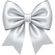 white bow sticker