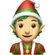 christmas elf sticker