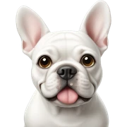White French Bulldog sticker