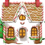 gingerbread house fancy sticker