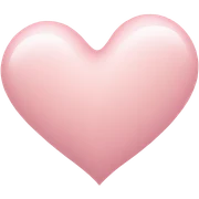 Light pink heart sticker