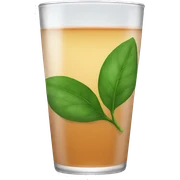 Tea glass sticker