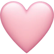 light pink heart sticker