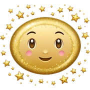 gold glitter and sparkles  sticker