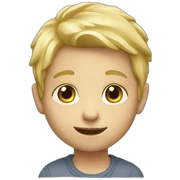 Little blonde boy sticker