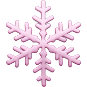 pastel pink snowflake  sticker