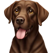Labrador chocolat  sticker