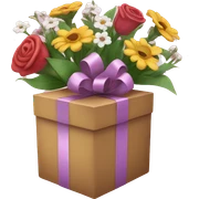 Gift and flowers sticker