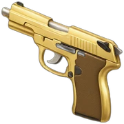 Gold Gun sticker
