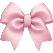 light pink bow sticker