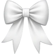 White bow sticker