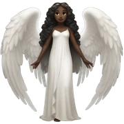 Black angel sticker