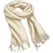 Cream scarf sticker