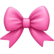 pink heart bow sticker