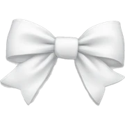 white bow sticker