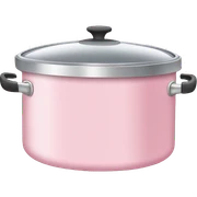 Light pink cooking pan sticker