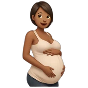 Pregnant mothere sticker