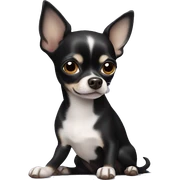 Black chihuahua sticker