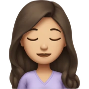 Brunette girl sleeping sticker