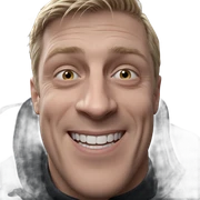 smiling blonde boy portrait sticker