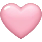 Light pink heart sticker