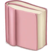 book soft pink color  sticker
