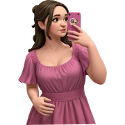 bathroom selfie in pink dress sticker