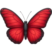 Red butterfly sticker