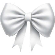 White bow sticker