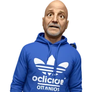 bald man in a hoodie sticker