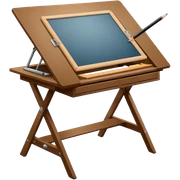 Mesa de dibujo  sticker