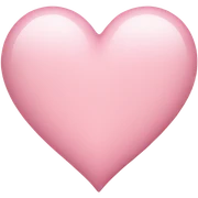 light pink heart  sticker