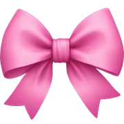 Pink bow sticker