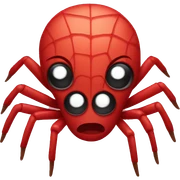 red spider emoji sticker