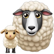 arab stands behind a surprised sheep sticker