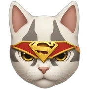 Gato Superman sticker
