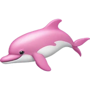 Pink dolphin sticker