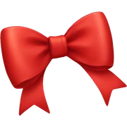 red bow sticker