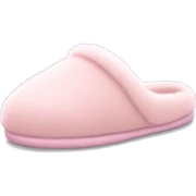 a pale pink fuzzy slipper  sticker